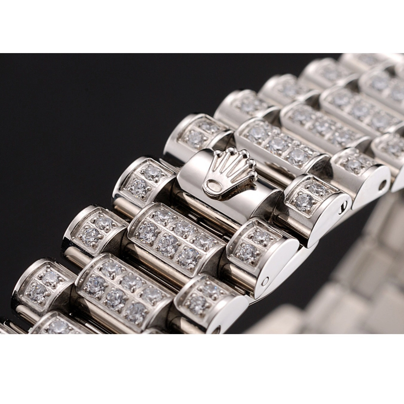 Aaa replica watch Bracelet 1453950 Diamond Day-Date Swiss Dial Pave Diamond Case Rolex Diamond 0629